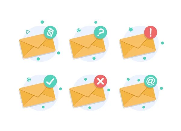 Email Και Μηνύματα Email Εκστρατεία Μάρκετινγκ — Διανυσματικό Αρχείο