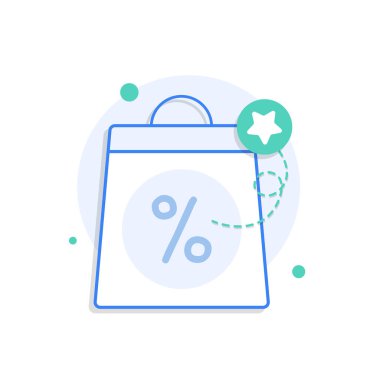 Çevrimiçi alışveriş, e-ticaret konsepti asgari tasarım