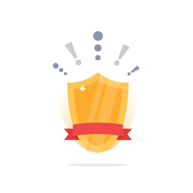 Kupa, ödül, vektör simgesi düz stilde