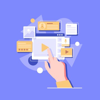 Kullanıcı Arayüzü Tasarımı, Uygulama Geliştirme ve Ui, Ux tasarımı. Yaratıcı vektör