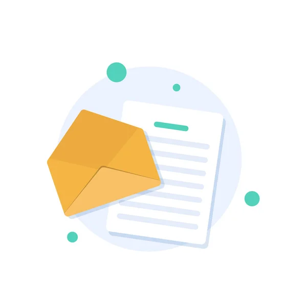 Email Mensajería Campaña Email Marketing Diseño Plano Icono Vector Ilustración — Vector de stock
