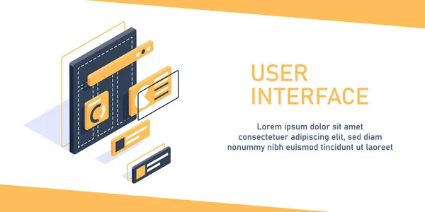 Arayüz Tasarımı Web Sitesi Kullanıcı Deneyimi Yansıtma Test Uygulaması Yazılım — Stok Vektör