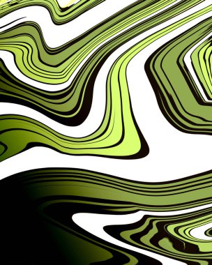 Dinamik yeşil soyutlama, boyadaki su lekelerinin taklidi, duvar kağıdı, kumaş için arka plan..