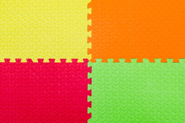 Colorful Baby Mat , rubber foam for childhood background — Stock Photo, Image