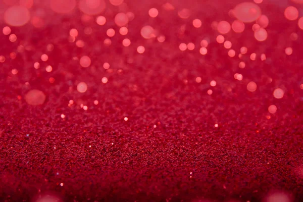 Roter Diamant glänzend glitter abstraktes Bokeh für Weihnachten Hintergrund — Stockfoto