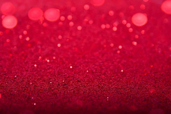 Roter Diamant glänzend glitter abstraktes Bokeh für Weihnachten Hintergrund — Stockfoto