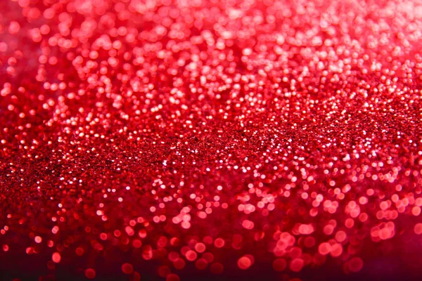 Roter Diamant glänzend glitter abstraktes Bokeh für Weihnachten Hintergrund — Stockfoto