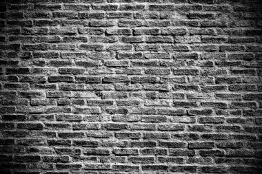 karanlık sisli tuğla duvar arka plan, saatlerin iç kaba doku için