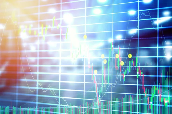 Abstract blurred stock market concept and background — Stock Photo, Image