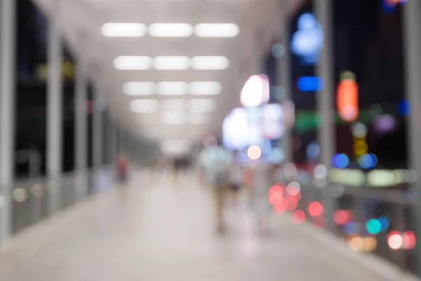 Caminho noturno embaçado abstrato para fundo — Fotografia de Stock