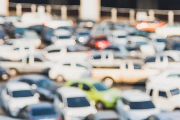 Abstrakt suddig bil i bil parkering bakgrund — Stockfoto