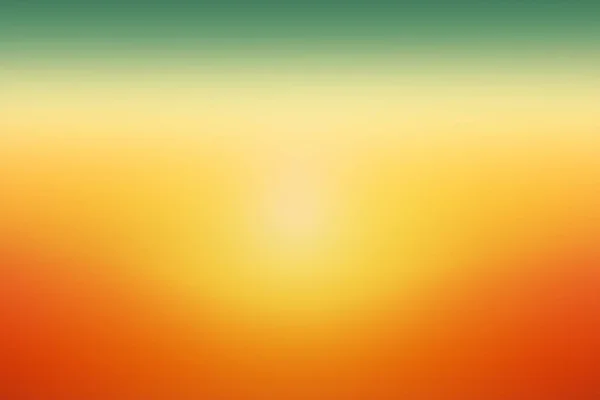 Yaz tasarım için basit yeşil turuncu günbatımı mevsimlik degrade arka plan — Stok fotoğraf