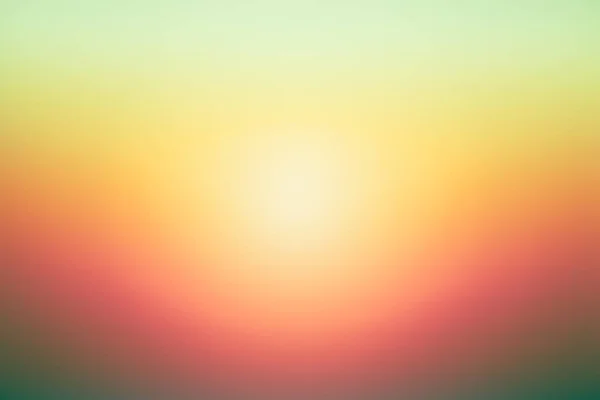Enkel grön orange solnedgång blured tonad bakgrund för sommaren design — Stockfoto