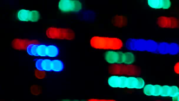 Astratto movimento luce bokeh sfondo — Video Stock