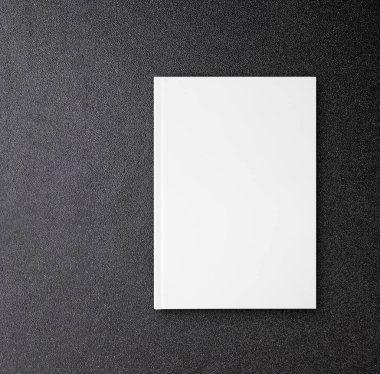 Boş ciltli kitap sahte tasarım kitap kapağı siyah tablo için tuval
