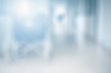 Arkaplan kullanımı için bulanık hastane koridoru yolu