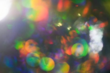 Soyut Gökkuşağı Bokeh ışık sızıntısı parlaklığı Odaklanmış ışık sızıntısı arka plan örtüsü