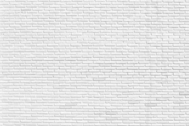 Temiz beyaz tuğla duvar dokusu tasarımı. Sunumlar ve Web Tasarımı için boş beyaz tuğla arka planı. Metin Kompozisyon resim, web sitesi, dergi veya tasarım için bir çok alan
