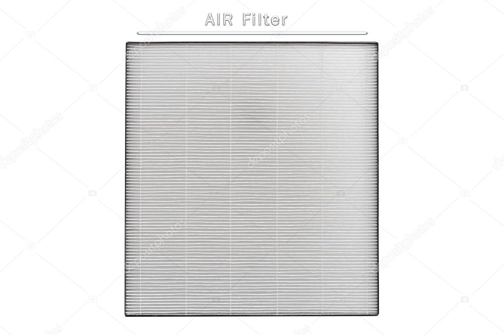 AIR Filter ,New Air purifier filter for replacement isolate on white background