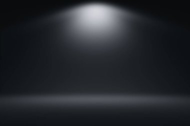 Basit siyah gradyan ışığı, dağınık dekorasyon ampulü ürün veya metin arkaplan tasarımı gradyanı.