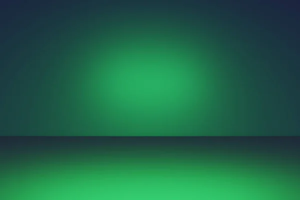 Simple Green Gradient Abstraktes Licht Studio Hintergrund — Stockfoto