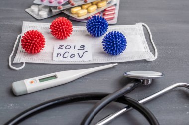 Novel Wuhan coronavirus 2019-nCoV concept.