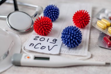 Novel Wuhan coronavirus 2019-nCoV concept.
