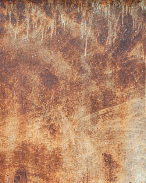 Old Rusty Metal Wall Traces Paint — Stock Photo, Image