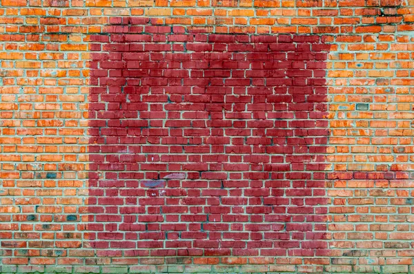 Old Red Brick Wall Background Brickwork Empty Space — Stock Photo, Image