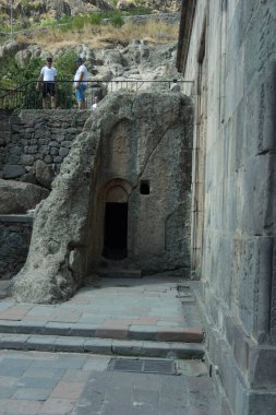 Kayadaki Geghard Manastırı. Ermenistan