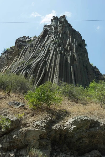 Erosione Della Roccia Basale Nella Gola Del Fiume Azat Chiamato — Foto Stock