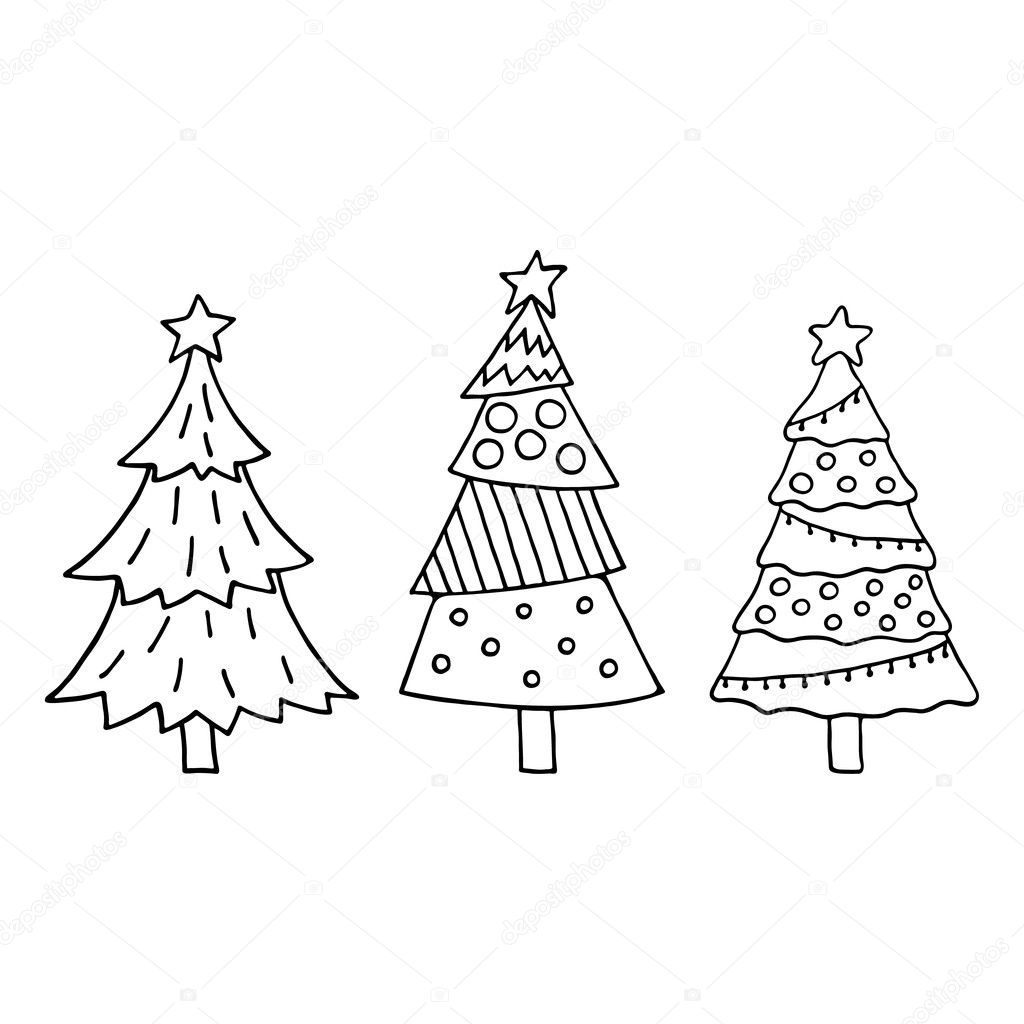 Cute Christmas tree set