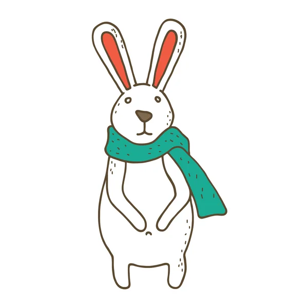 Kleine schattige cartoon bunny. — Stockvector