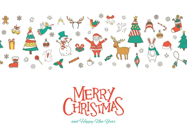 Pan de jengibre de Navidad sobre fondo blanco — Archivo Imágenes Vectoriales