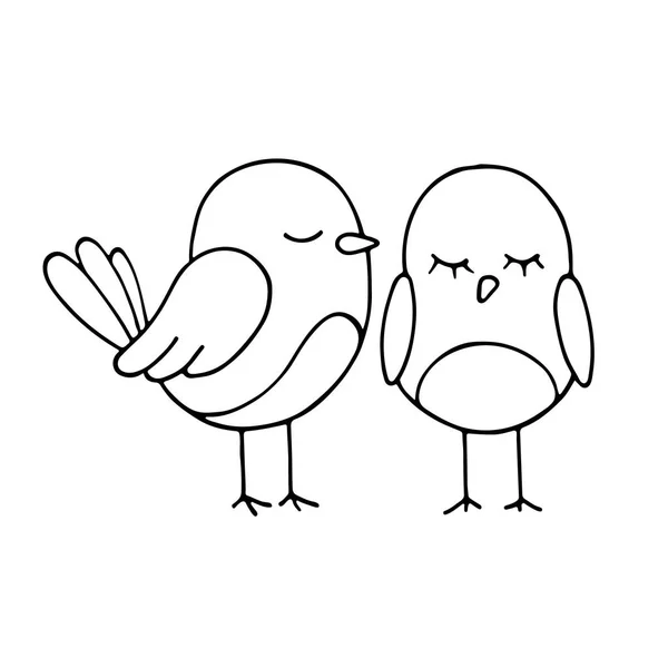 Влюбленные птицы — стоковый вектор