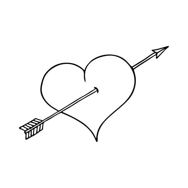 Coeur et flèche — Image vectorielle