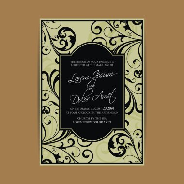 Davet düğün ve tarihi kartları kaydetmek