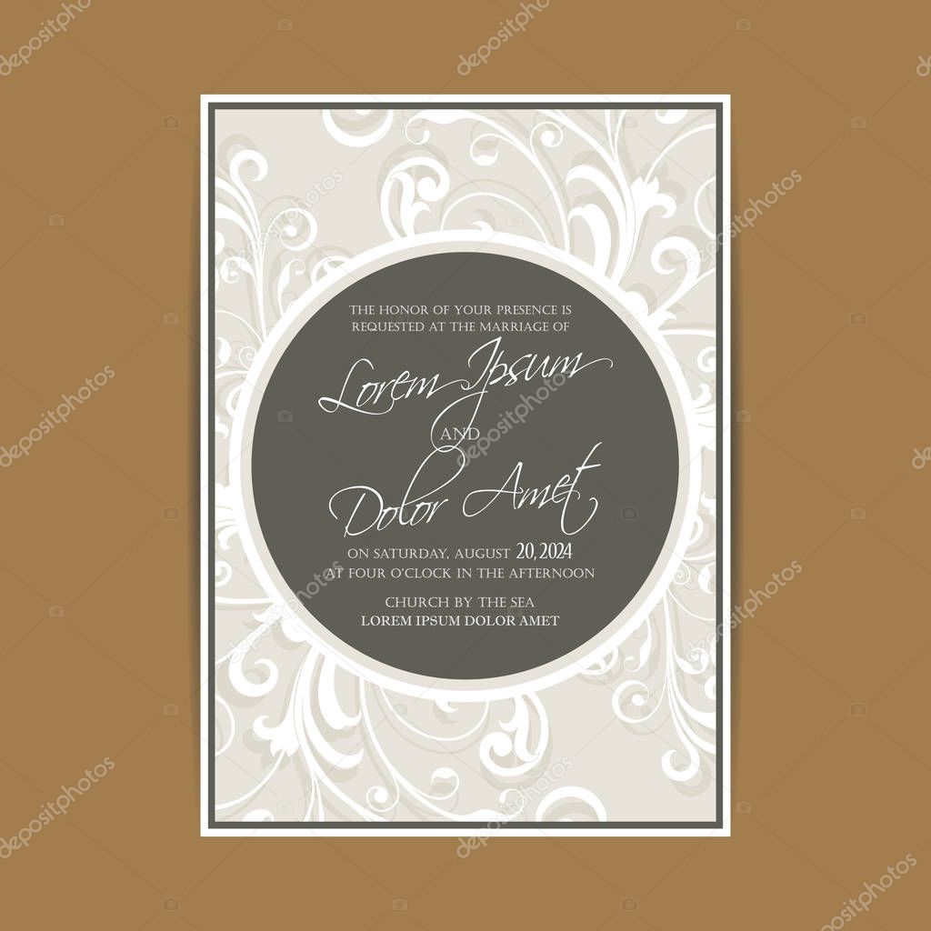 Wedding invitation and save the date cards