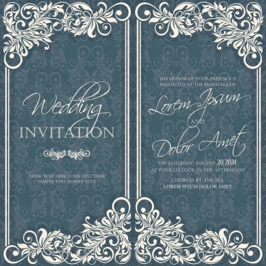 Davet düğün ve tarihi kartları kaydetmek