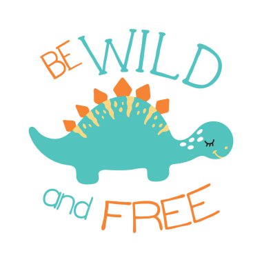 şirin dino illüstrasyon