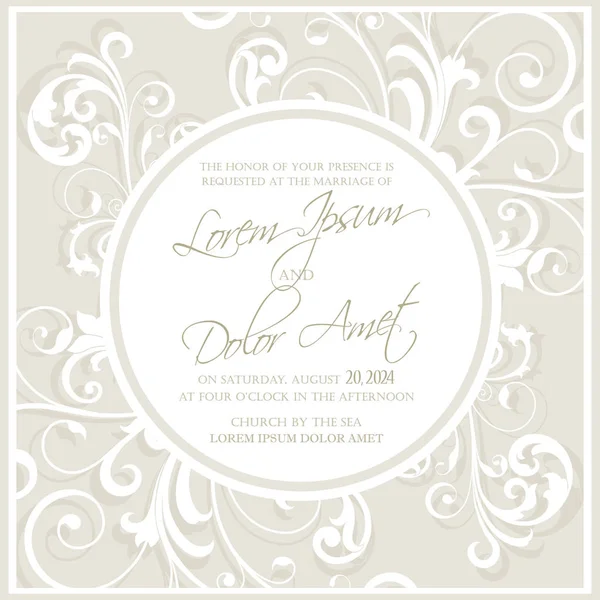 Invitation de mariage et enregistrer les cartes de date — Image vectorielle