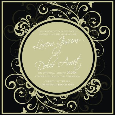 Davet düğün ve tarihi kartları kaydetmek