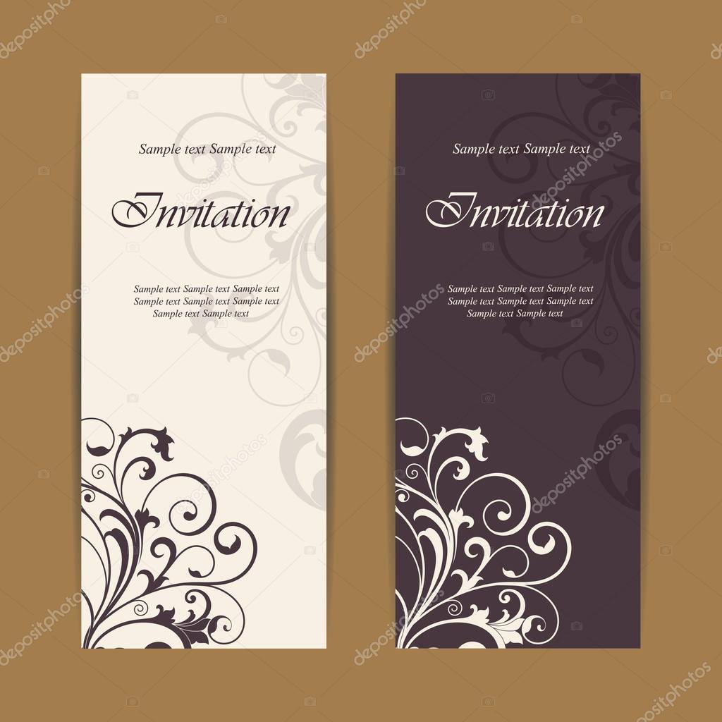 Wedding invitation and save the date cards