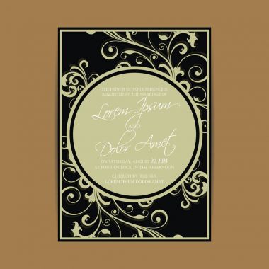 Davet düğün ve tarihi kartları kaydetmek