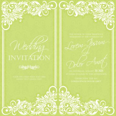 Davet düğün ve tarihi kartları kaydetmek