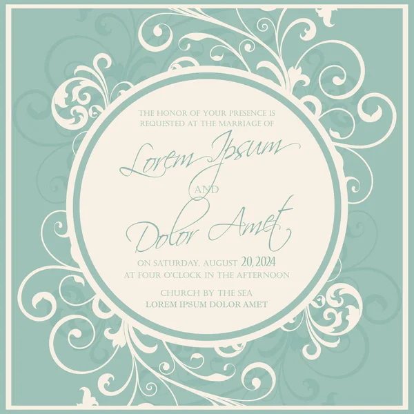 Wedding invitation and save the date cards — Stock Vector