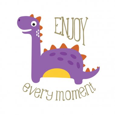 şirin dino illüstrasyon