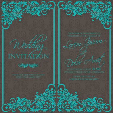 Davet düğün ve tarihi kartları kaydetmek