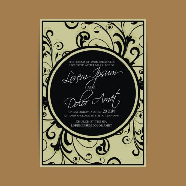 Davet düğün ve tarihi kartları kaydetmek