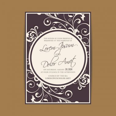 Davet düğün ve tarihi kartları kaydetmek